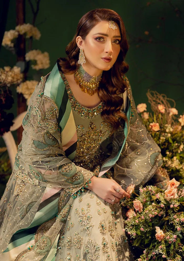 Wedding Collection Brides D 13 D 13 Luxury Lawn Collection - Image 16