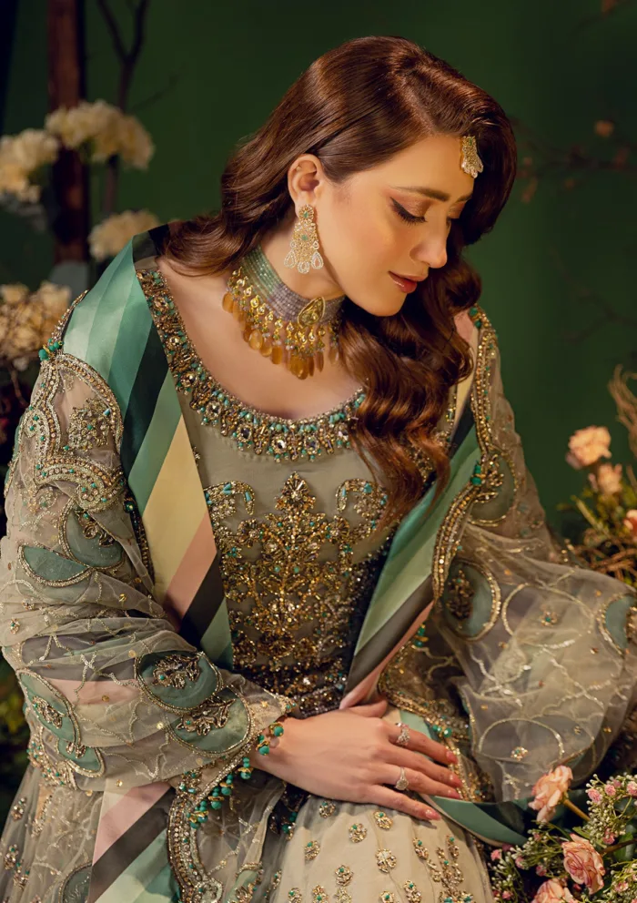Wedding Collection Brides D 13 D 13 Luxury Lawn Collection - Image 17