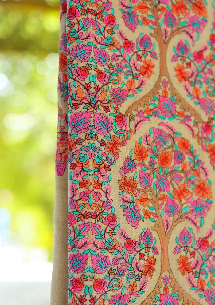 Wool Embroidered Shawl D 12 Luxury Lawn Collection - Image 2