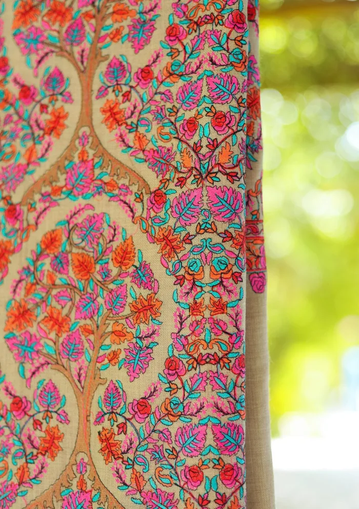 Wool Embroidered Shawl D 12 Luxury Lawn Collection - Image 3