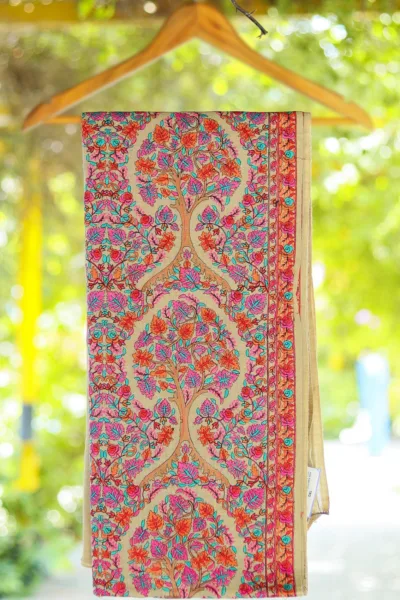 Wool Embroidered Shawl D 12