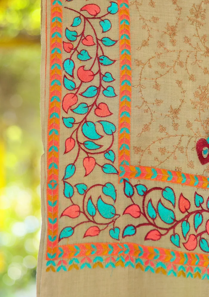 Wool Embroidered Shawl D 13 Luxury Lawn Collection - Image 2