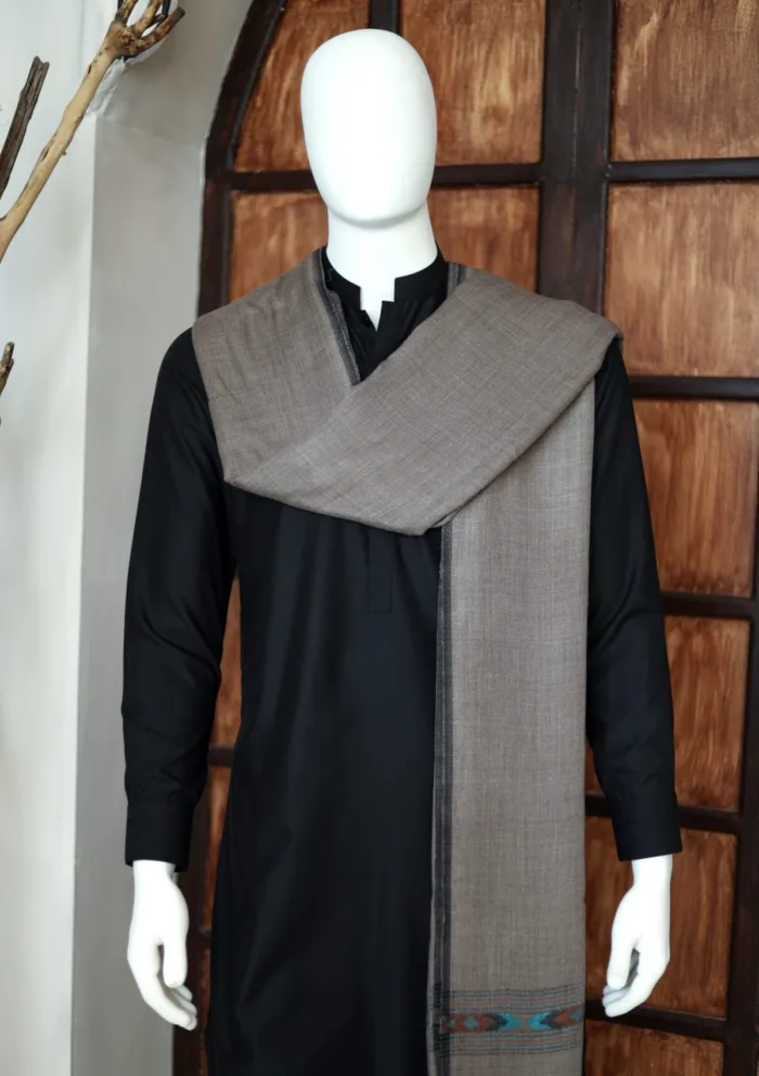 Wool Shawls D Mouse D 235 Luxury Lawn Collection - Image 2