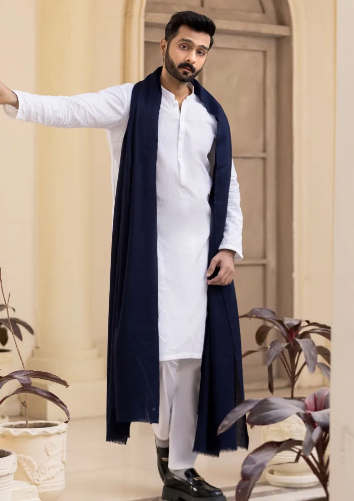 Wool Shawls N Blue