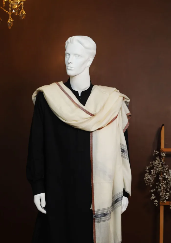 Wool Shawls Offwhite