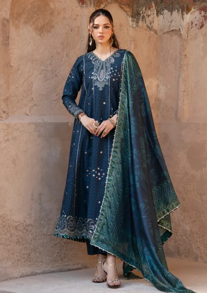 Xenia Luxe Unstitched Edit 25 ASMIRA Rumi Luxury Lawn Collection - Image 3