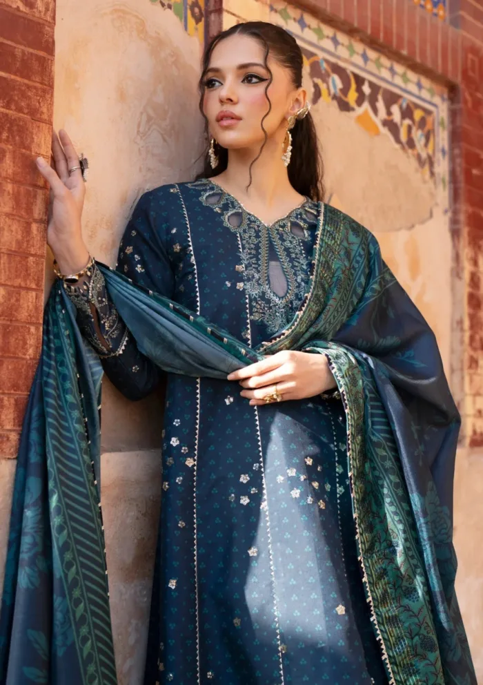 Xenia Luxe Unstitched Edit 25 ASMIRA Rumi Luxury Lawn Collection - Image 4