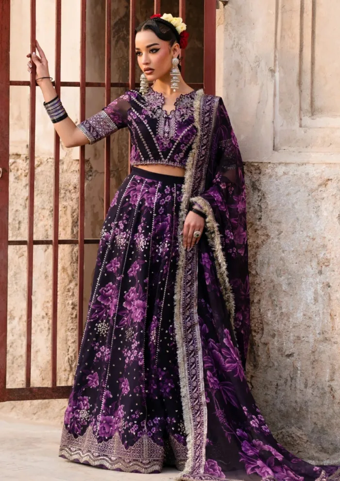 Xenia Luxe Unstitched Edit 25 KESAR Rumi Luxury Lawn Collection - Image 3