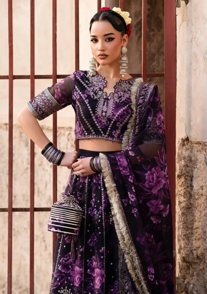 Xenia Luxe Unstitched Edit 25 KESAR Rumi Luxury Lawn Collection - Image 4