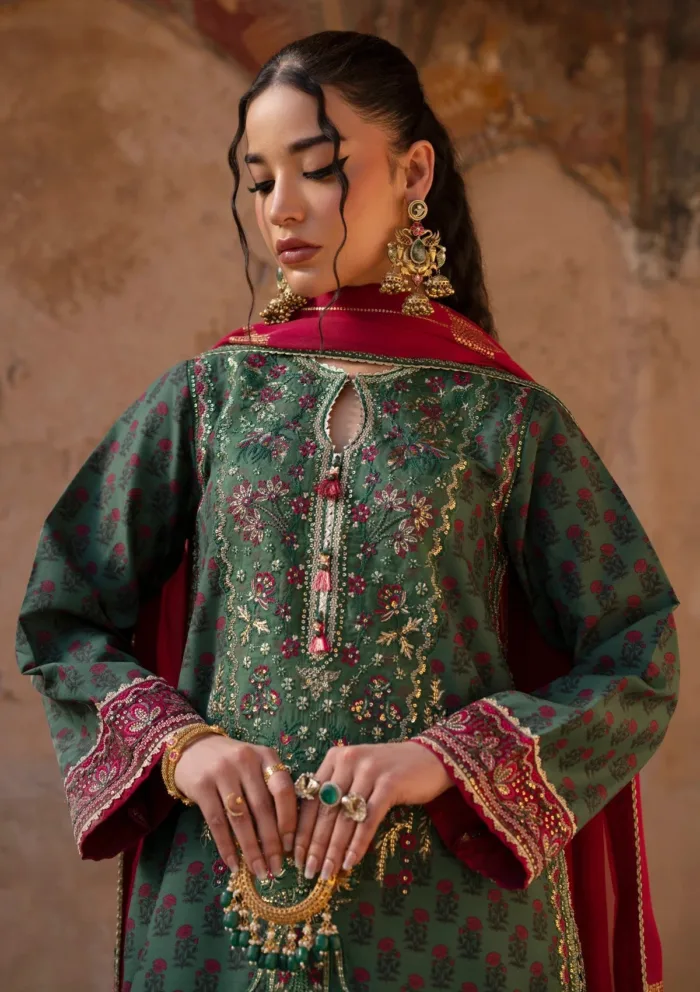 Xenia Luxe Unstitched Edit 25 KHIZAN Rumi Luxury Lawn Collection - Image 3