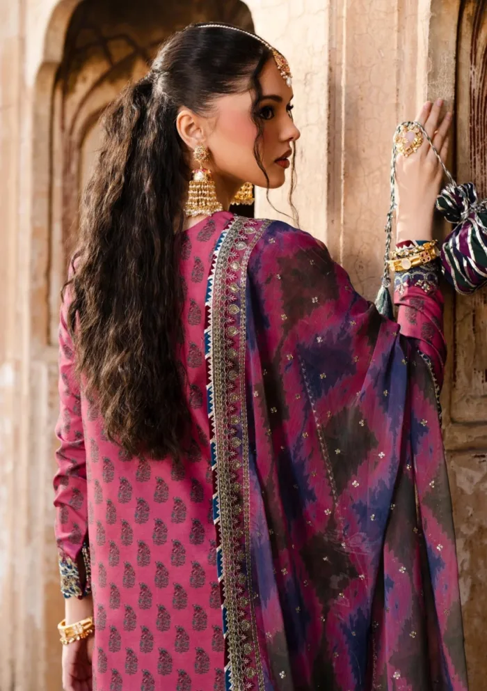 Xenia Luxe Unstitched Edit 25 MUSHK B Rumi Luxury Lawn Collection - Image 2