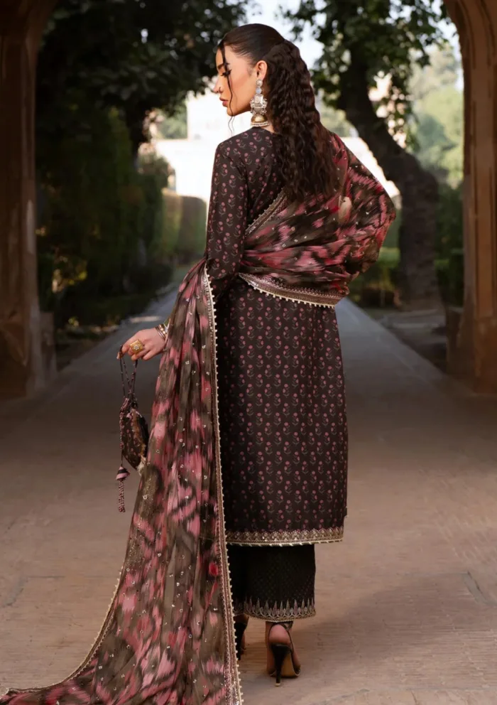 Xenia Luxe Unstitched Edit 25 RUHI Rumi Luxury Lawn Collection - Image 2