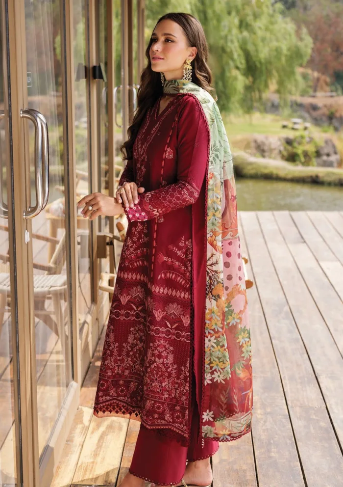 Xenia XLL 01 Paula Luxury Unstitched 25 Lawn Collection - Image 4