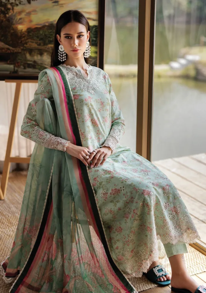 Xenia XLL 02 Barrie Luxury Unstitched 25 Lawn Collection - Image 2
