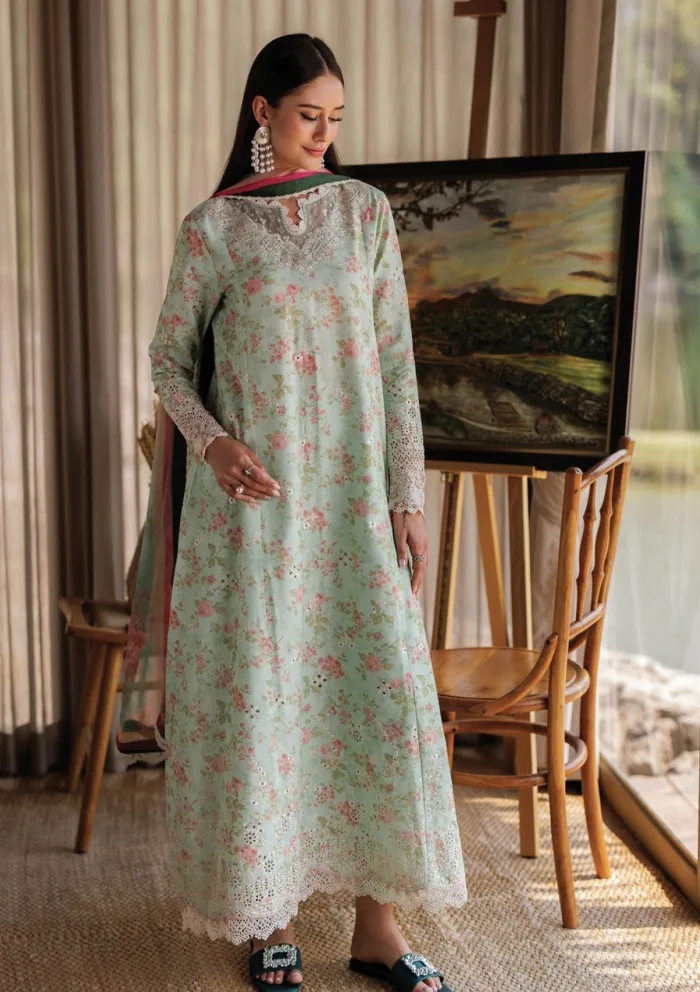 Xenia XLL 02 Barrie Luxury Unstitched 25 Lawn Collection - Image 3
