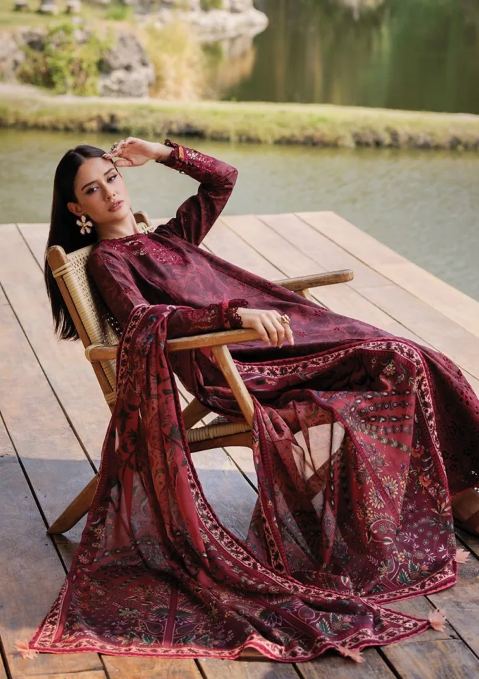 Xenia XLL 04 Reem Luxury Unstitched 25 Lawn Collection - Image 2