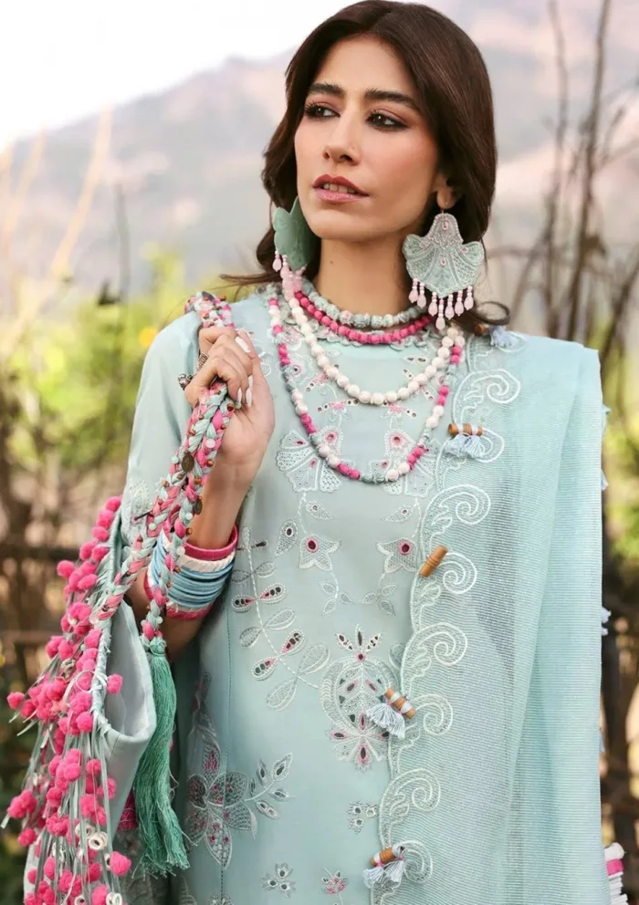 Zaha AABROO ZL25 05 A Unstitched Lawn 25 Luxury Collection - Image 3