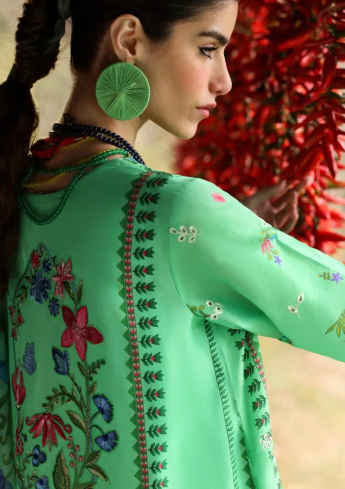 Zaha AMANI ZL25 06 A Unstitched Lawn 25 Luxury Collection - Image 2