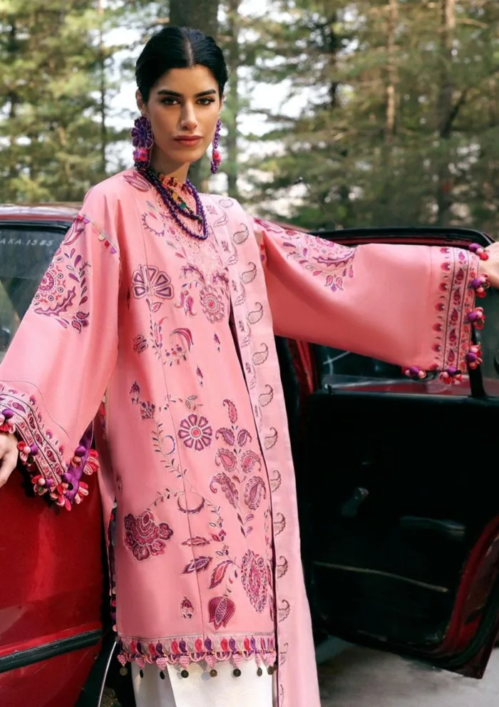 Zaha ZARIAH ZL25 09 B Unstitched Lawn 25 Luxury Collection - Image 2