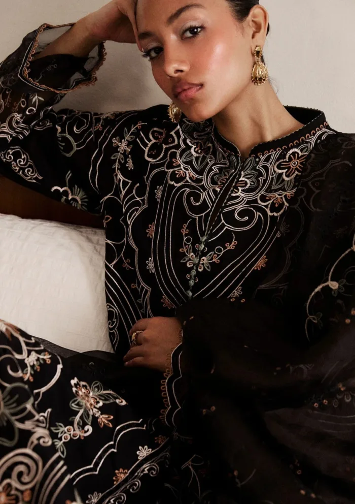 Zara Shahjahan Luxury 25 ZSL 4A SHIZUMI Satori Luxury Lawn Collection - Image 2