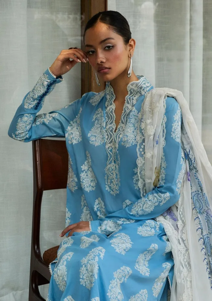 Zara Shahjahan Luxury 25 ZSL 6B RAI Satori Luxury Lawn Collection - Image 3
