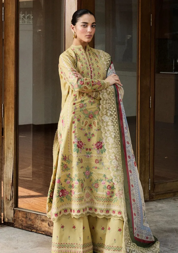 Zara Shahjahan Luxury 25 ZSL 7B HIKARI Satori Luxury Lawn Collection - Image 2