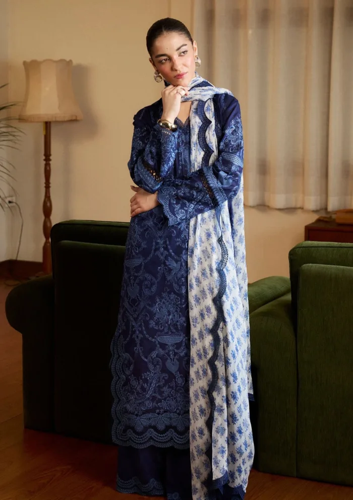 Zara Shahjahan Luxury 25 ZSL 9B SEI Satori Luxury Lawn Collection - Image 2