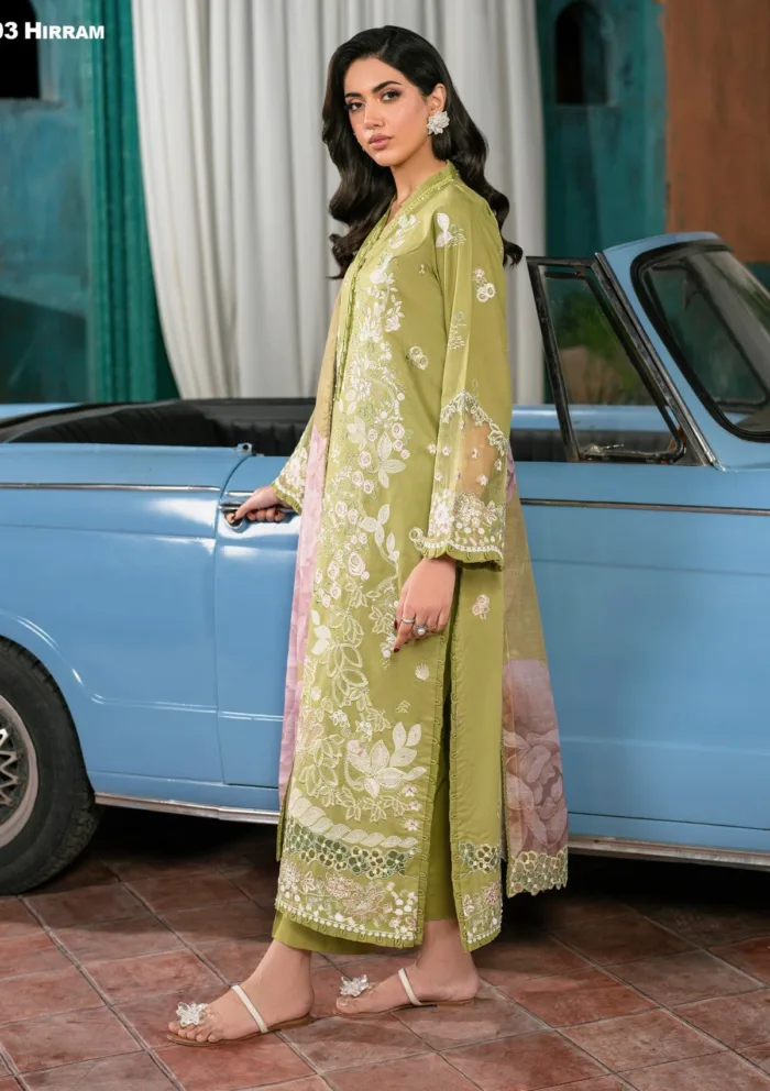 Zarif Luxury Eid 25 ZLLE25 03 HIRRAM Lamhay Lawn Collection - Image 3