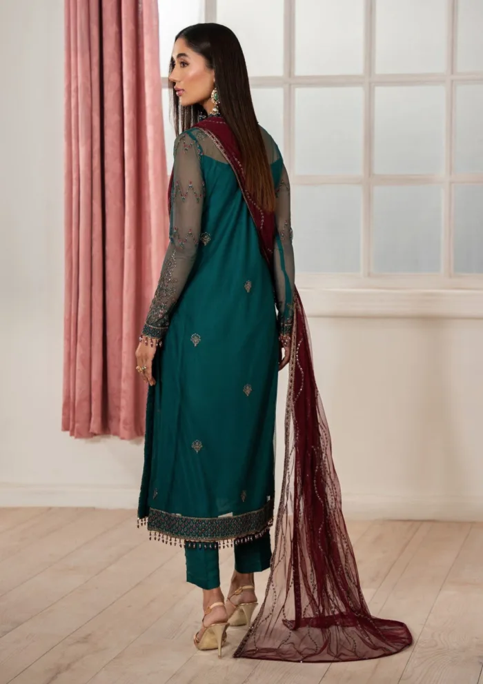 Zarif Unstitched 25 ZHF 06 Nuha Heer Luxury Lawn Collection - Image 2