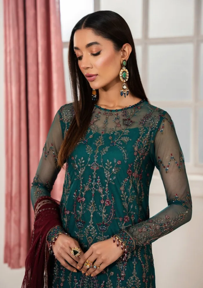 Zarif Unstitched 25 ZHF 06 Nuha Heer Luxury Lawn Collection - Image 3