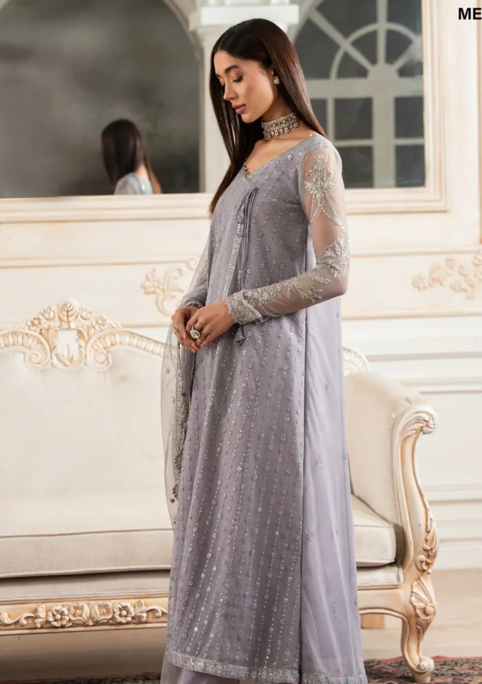 Zarif Unstitched 25 ZNAF 01 MERVE Nafees Luxury Lawn Collection - Image 2