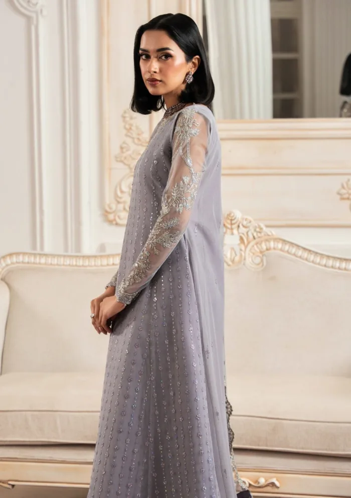 Zarif Unstitched 25 ZNAF 01 MERVE Nafees Luxury Lawn Collection - Image 4