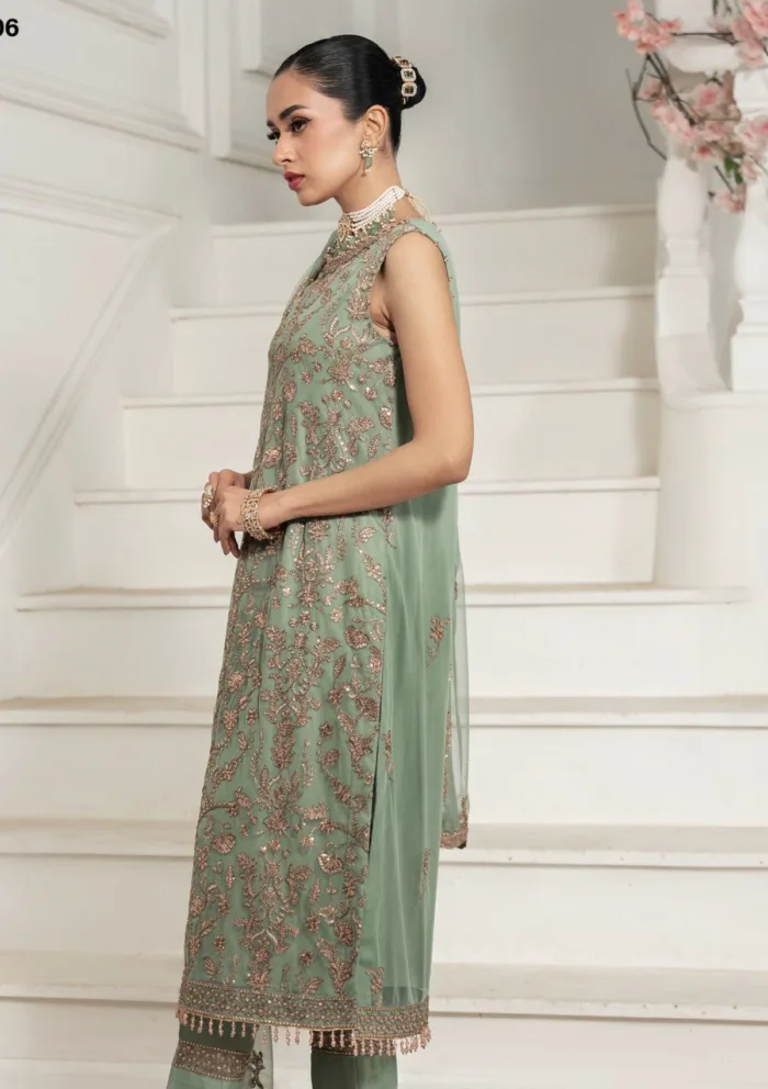 Zarif Unstitched 25 ZNAF 06 ASEL Nafees Luxury Lawn Collection - Image 4