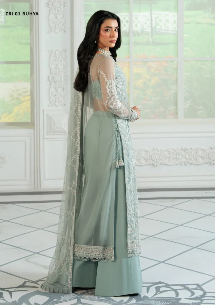 Zarif Unstitched 25 ZRI 01 RUHYA Inara Luxury Lawn Collection - Image 2