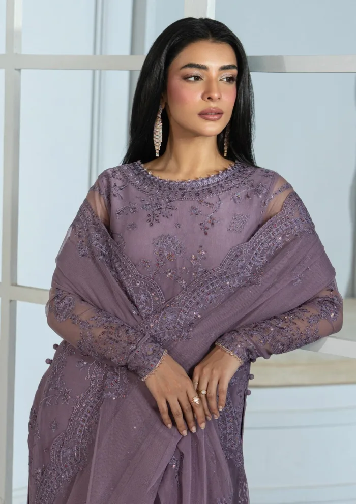 Zarif Unstitched 25 ZRI 03 NISA Inara Luxury Lawn Collection - Image 3