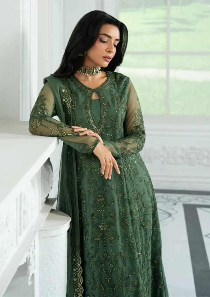 Zarif Unstitched 25 ZRI 07 ASLAAN Inara Luxury Lawn Collection - Image 3