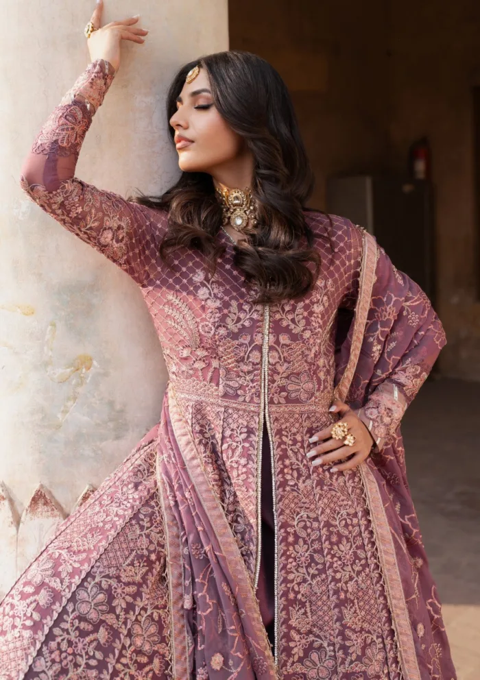 Zarif Wedding ZR25 01 Ariyana Shehnai Luxury Lawn Collection - Image 4