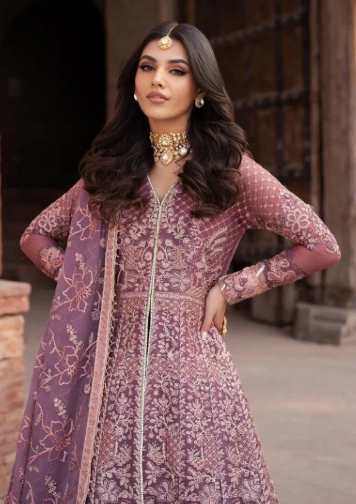 Zarif Wedding ZR25 01 Ariyana Shehnai Luxury Lawn Collection - Image 7
