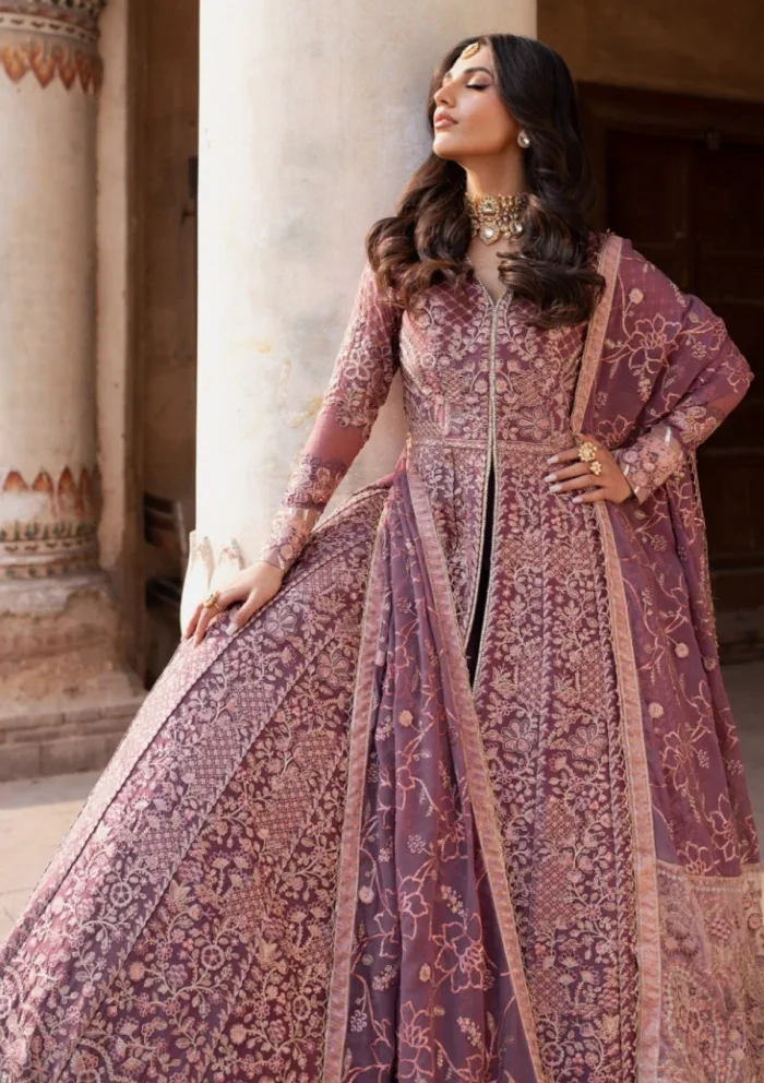 Zarif Wedding ZR25 01 Ariyana Shehnai Luxury Lawn Collection - Image 9