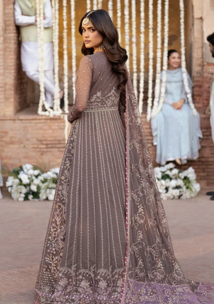 Zarif Wedding ZR25 02 Noor Shehnai Luxury Lawn Collection - Image 2
