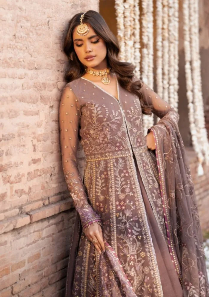 Zarif Wedding ZR25 02 Noor Shehnai Luxury Lawn Collection - Image 5