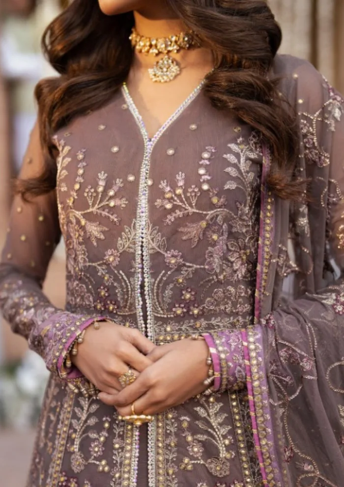 Zarif Wedding ZR25 02 Noor Shehnai Luxury Lawn Collection - Image 7