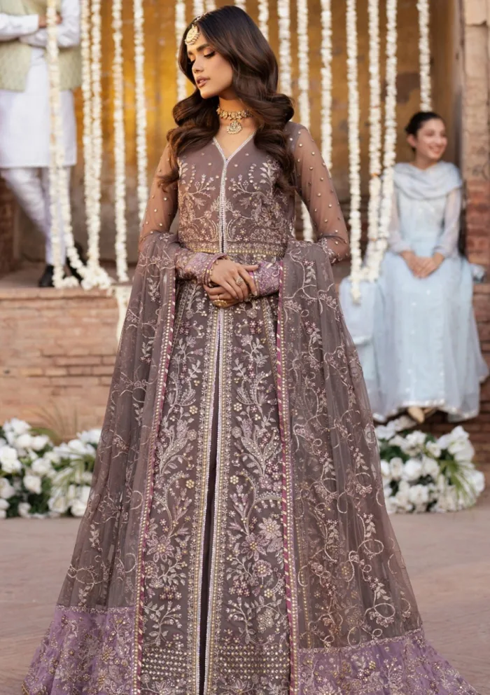 Zarif Wedding ZR25 02 Noor Shehnai Luxury Lawn Collection - Image 8