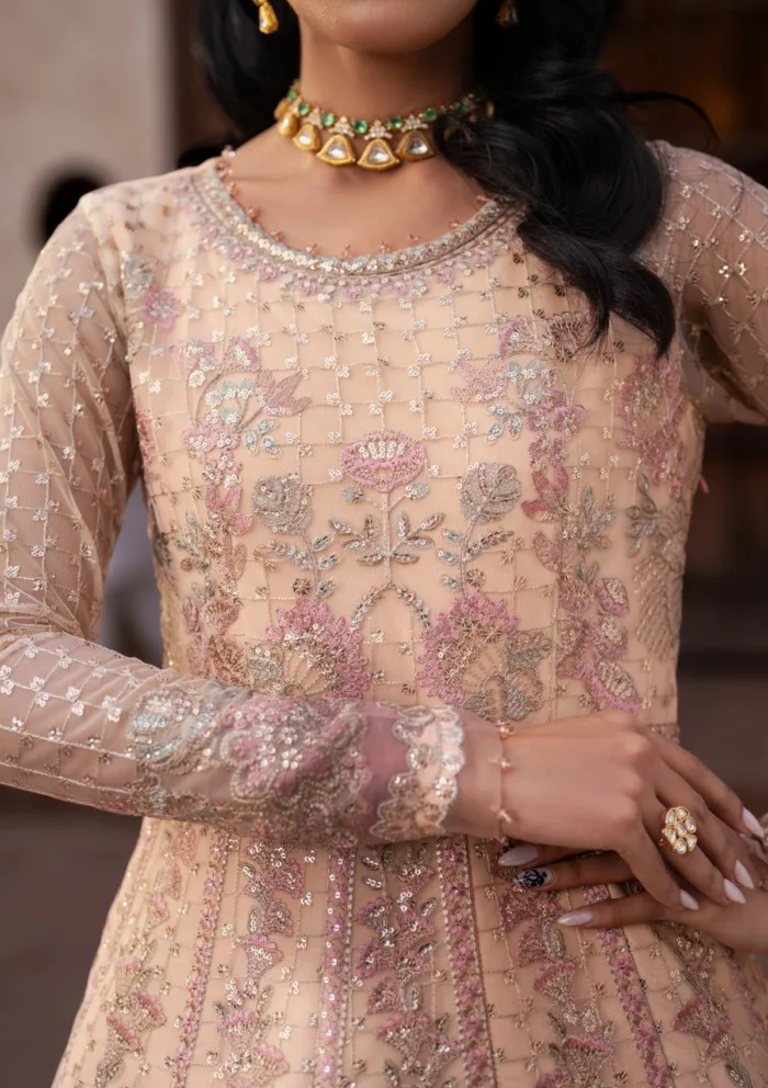 Zarif Wedding ZR25 03 Heer Shehnai Luxury Lawn Collection - Image 4
