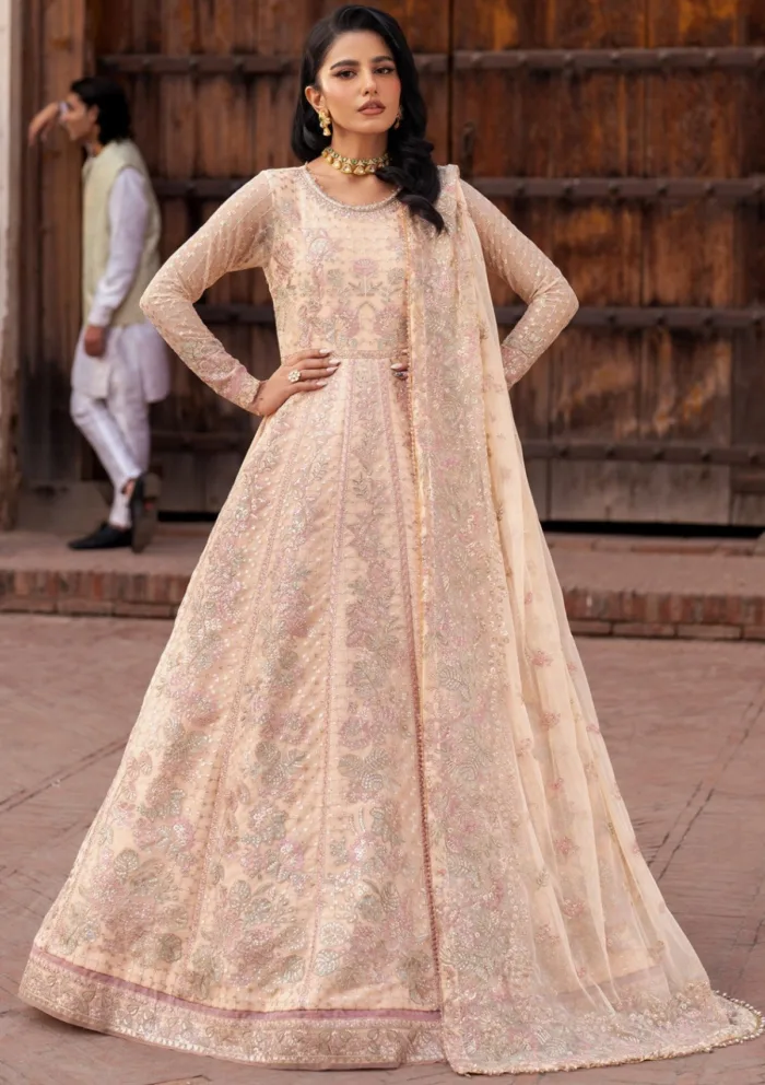 Zarif Wedding ZR25 03 Heer Shehnai Luxury Lawn Collection - Image 6