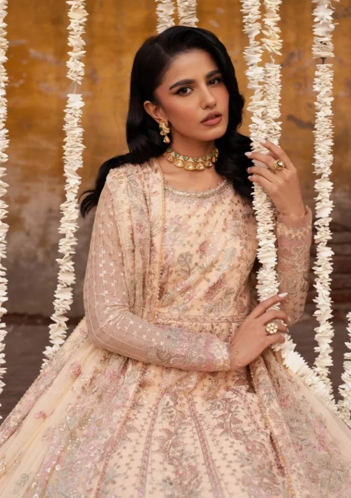 Zarif Wedding ZR25 03 Heer Shehnai Luxury Lawn Collection - Image 7