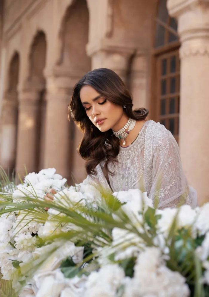 Zarif Wedding ZR25 04 Barsha Shehnai Luxury Lawn Collection - Image 8