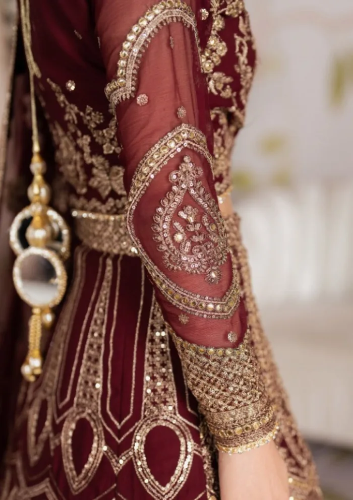 Zarif Wedding ZR25 05 Sheesham Shehnai Luxury Lawn Collection - Image 9