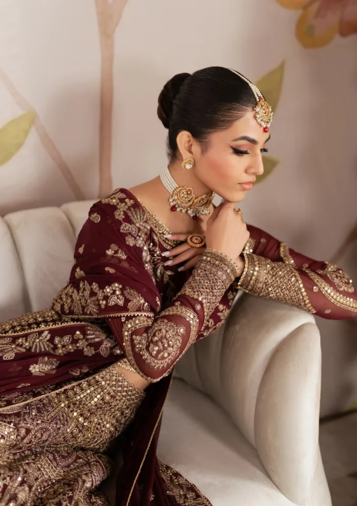 Zarif Wedding ZR25 05 Sheesham Shehnai Luxury Lawn Collection - Image 10