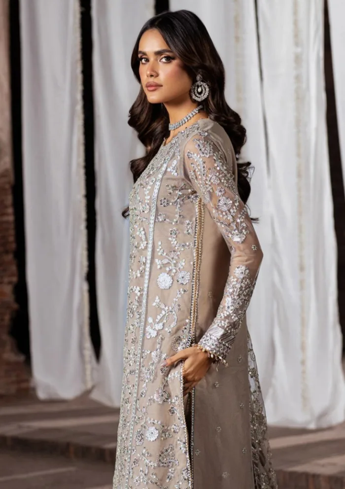 Zarif Wedding ZR25 06 Dooriya Shehnai Luxury Lawn Collection - Image 8